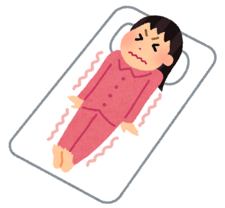 寝ている私の前に足！それを見て震えた